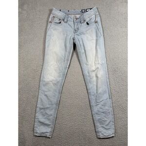 Miss Me Jeans Womens 25 Light Wash Signature Skinny Stretch Denim Pants